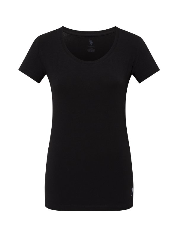 U.S. POLO ASSN. dámské tričko 66003 černé | Vermali.cz